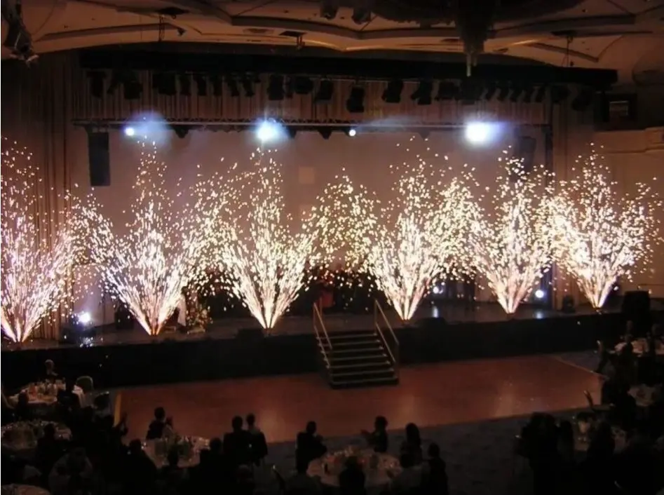 Jets d&#39;étincelles événement