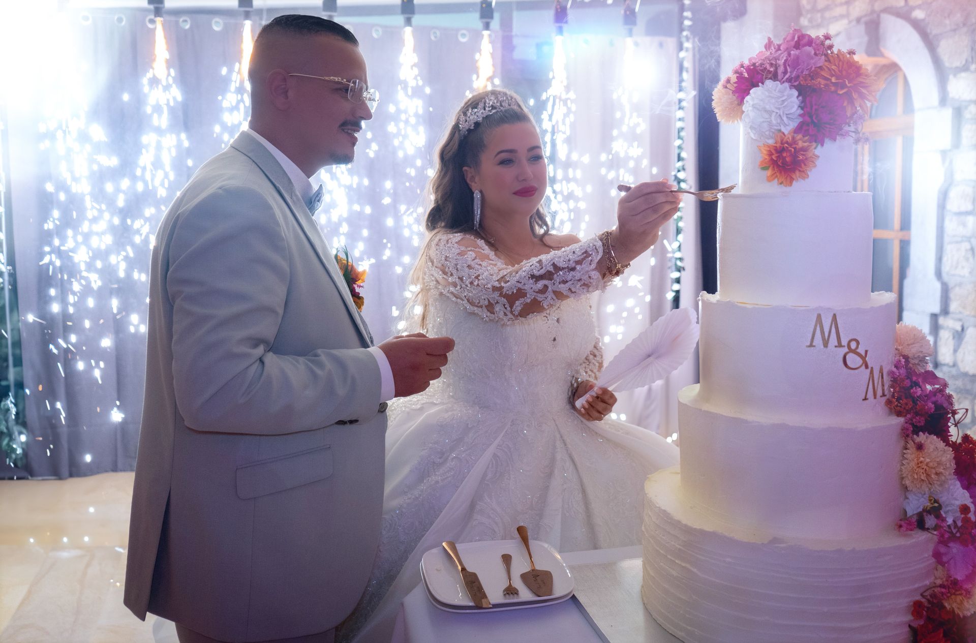 cascade d'étincelles