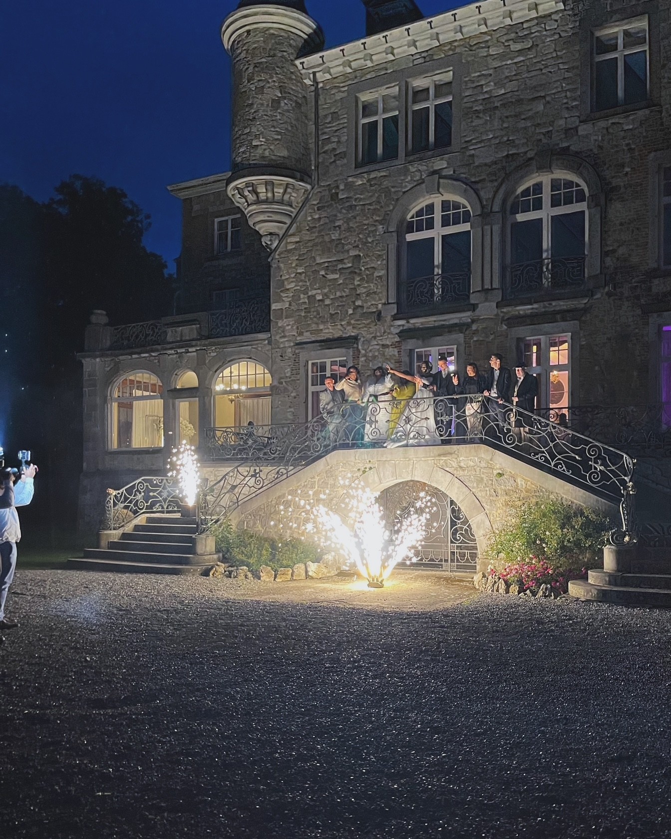 éventail étincelles